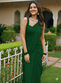 Emerald Charm Green Saree